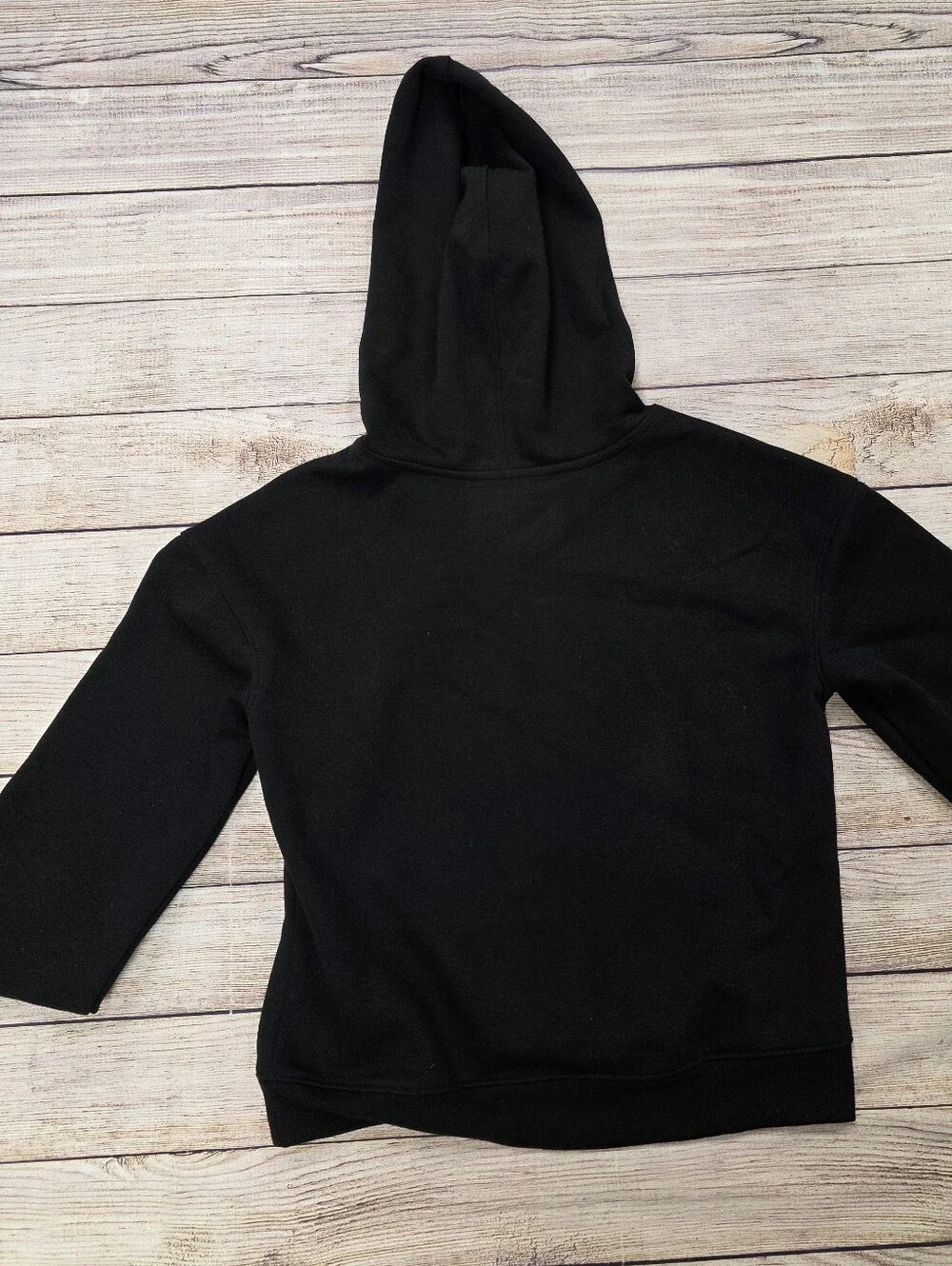 Cat & Jack‎ Black Hoodie with Silver Star Stud Detailing Size Large 10/12